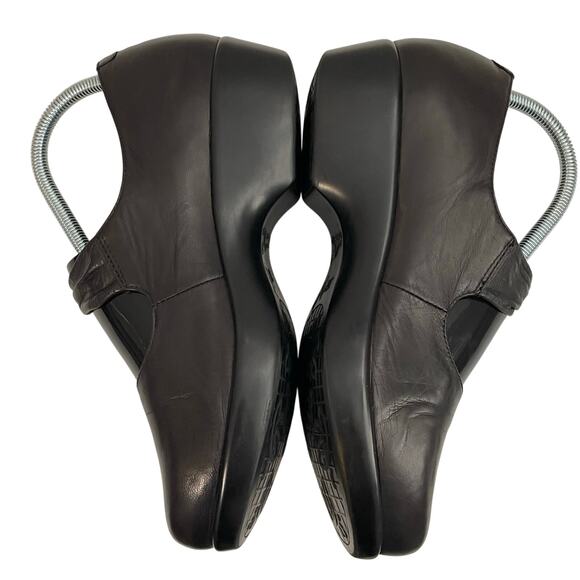 Dansko Ainsley Platform Mary Jane Comfort Clogs Leather Dark Brown Women’s sz 9 - Picture 3 of 13